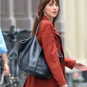 Hereu Calella Leather Tote Bag - Black